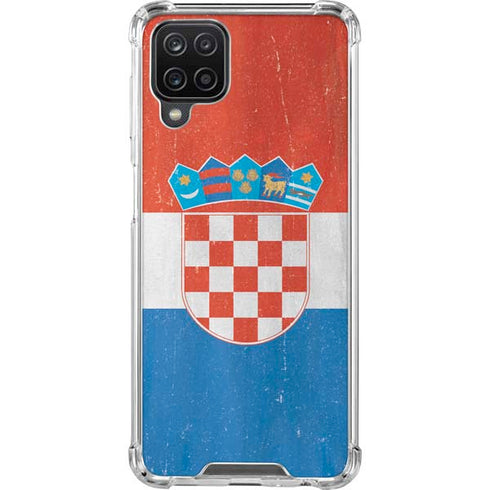 Croatia Flag Distressed Galaxy Cases